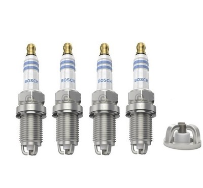 4X doppio Iridium Spark Plugs per MERCEDES BENZ SLK230 Kompressor 2000-2004
