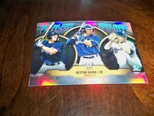 Keston Hiura/Lutz/Burnes 2019 Bowman Chrome Talent Pipeline 
