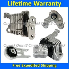 K4315 Motor & Transmission Mount Set 4pc For 2015-2017 Chrysler 200 2.4L AUTO