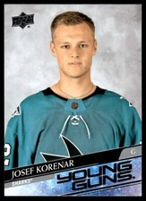 2020-21 Upper Deck Young Guns Josef Korenar Rookie San Jose Sharks #715