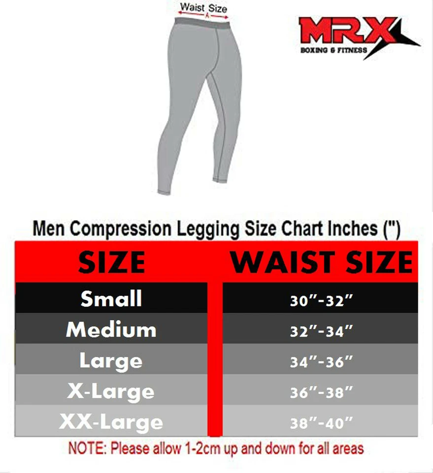 Mens Compression Baselayer Tights Pants Basketball Gym Sportswear Wicking Bottom - Image 2 of 4