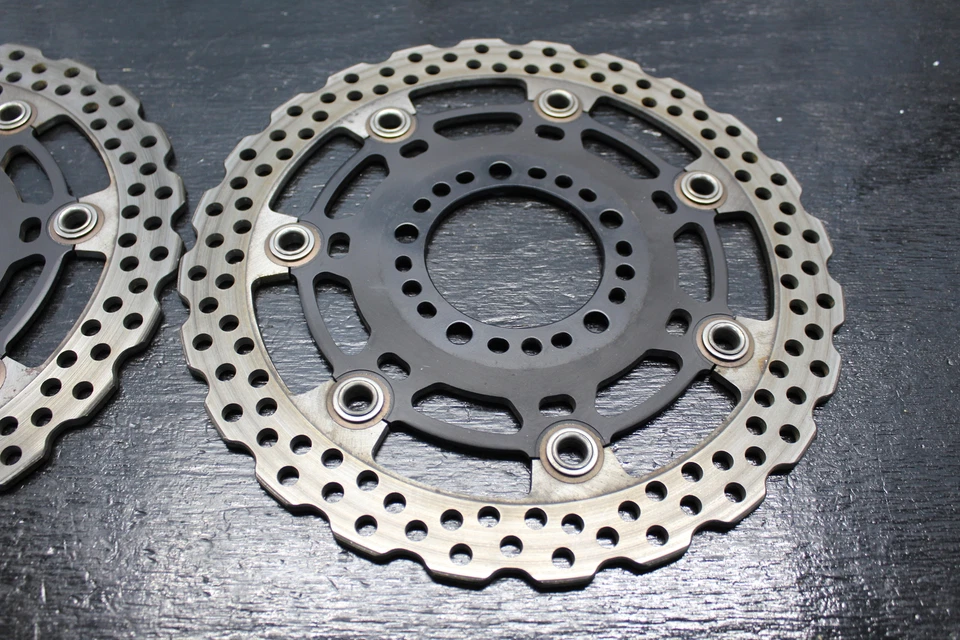 09-11 DISCOS ROTORES FRENO DELANTERO IZQUIERDO DERECHO KAWASAKI NINJA 650R EX650 2009 10 2010 Foto 4 de 4