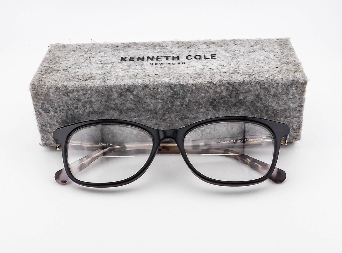 Kenneth Cole Kc0326 001 Black Rectangle Eyeglasses Frames 53  display picture 2