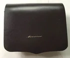 CIVIL WAR US CSA PISTOL REVOLVER AMMO BOX WITH WOODEN BLOCK- BLACK LEATHER