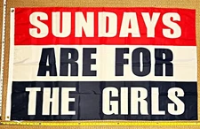 Girls FREE SHIPPING Sundays Are For Girls Bl Beer Drink Funny Cool Sign USA 3x5'