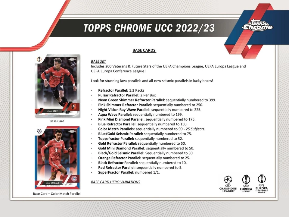2022/23 TOPPS CHROME UEFA CLUB COMPETITIONS SOCCER HOBBY BOX - Image 4 of 4