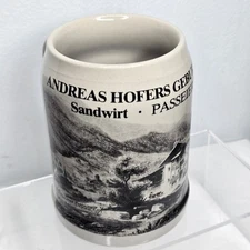 Vintage ANDREAS HOFER Sandwirt PASSEIER Valley Souvenir Beer Stein Mug Tyrolean