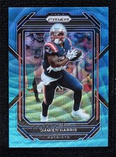 2022 Panini Prizm Blue Wave Prizm 186/199 Damien Harris #198 o8g