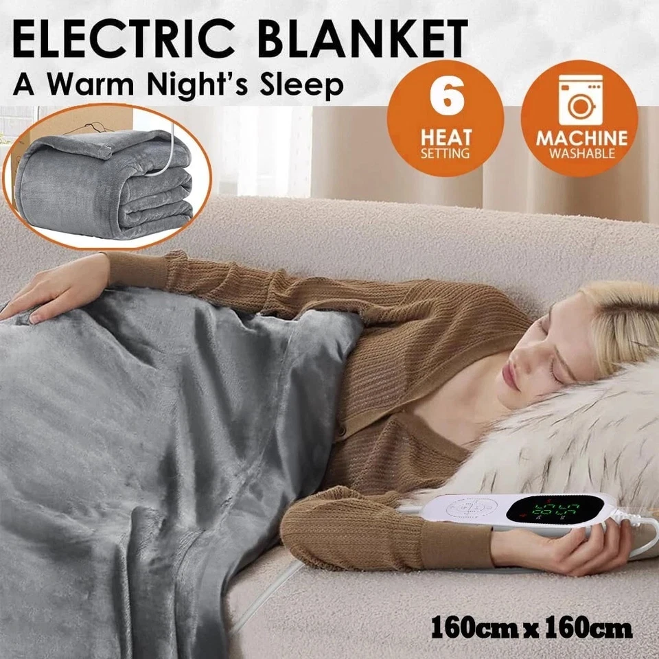 Electric Heated Blanket Warm Throw Poncho Wrap Blanket Portable heated Shawl Au - image 2 of 4