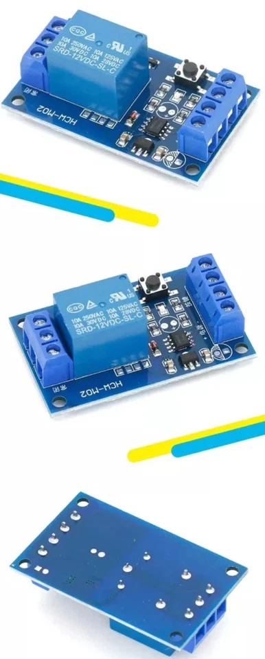 5V 12V 24V Single Self Locking Latching Bistable Interlock Relay Module Switch - Image 4 of 4