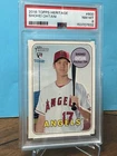 2018 Topps Heritage Baseball Shohei Ohtani Rookie Card #600 PSA 8 NM-MT