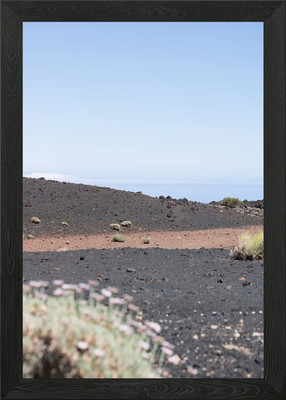 Volcanic Desert Plain Framed Wall Art Poster Canvas Print Picture