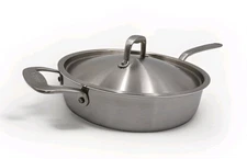 NEW Made in Stainless Steel Saute Pan 3.5Qt. Stainless Steel