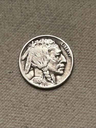 1918 d Buffalo Nickel Fine-Very Fine - F/VF Cleaned
