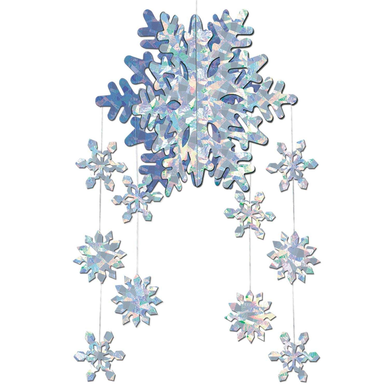 Beistle 3-D Snowflake Mobile - Christmas/Winter | Party Supply | Decoration
