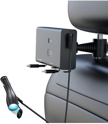 Retractable 5 In 1 Backseat Car Charging Station