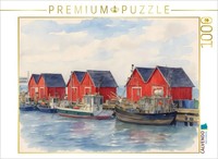 Calvendo Puzzle Boltenhagen Fishing Port | 1000 Pieces, Finished Size 25.2 × 18.