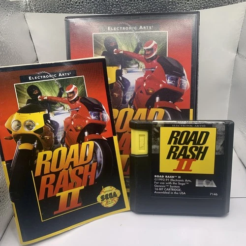 Road Rash II (Sega Genesis, 1992) CIB!!!