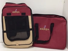 Zampa Puppy Playpen Extra Small 29"x29"x17" Portable Pop Up Playpen Red
