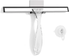 AmazerBath Shower Squeegee for Glass Doors, All-Purpose 10 Inches, Clear 