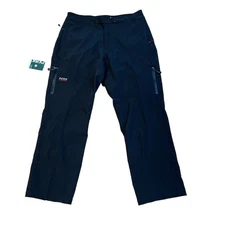 Peak Performance Mens Winter Sports Pants Size 2XL XXL Black Fleece Lined NEW