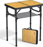 Campingtisch 58X40Cm HöHenverstellbar 26-70Cm Leicht FüR Outdoor Camping