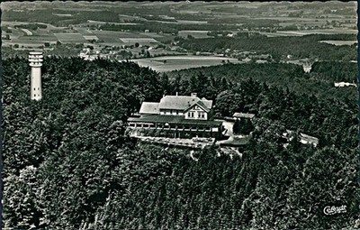 Postcard North Rhine-Westphalia (b262) Bielefeld... with TV transmitter aerial view
