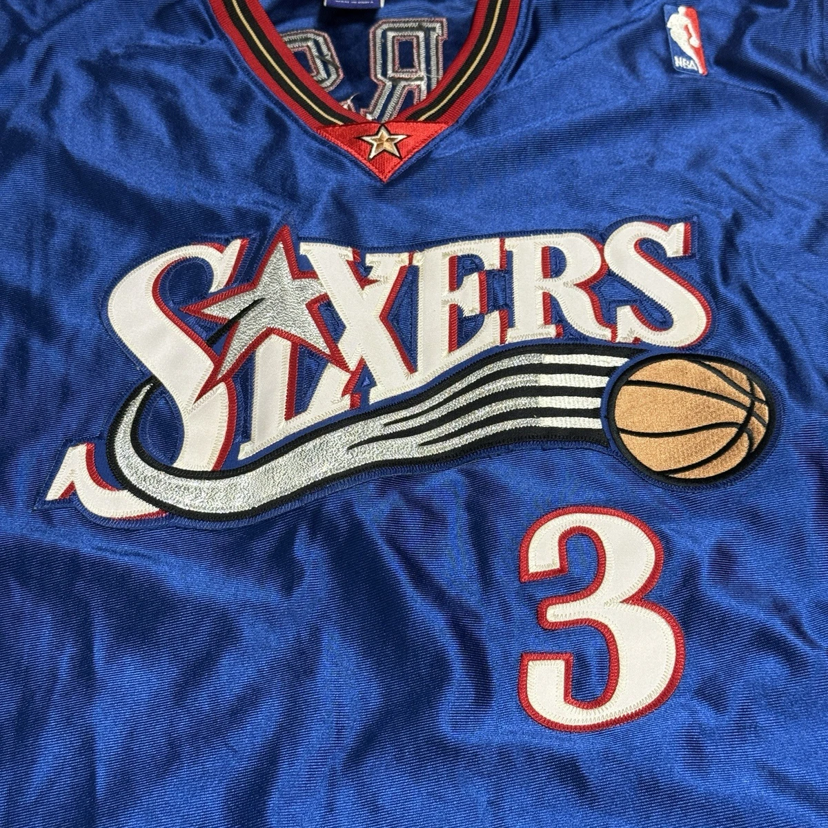 Champion Allen Iverson Blue NBA Fan Apparel & Souvenirs for sale