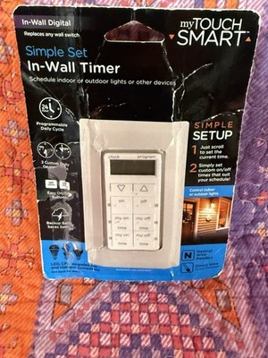 MY TOUCH SMART 26893 SIMPLE SET IN-WALL DIGITAL TIMER