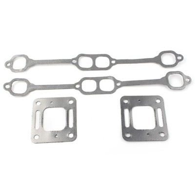 Exhaust Manifold Gasket Kit For Mercruiser 5.0 mpi 5.7 350 Mag Riser Block Elbow