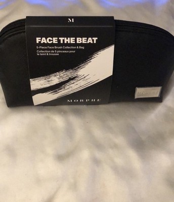 Morphe Face The Beat 5PC Face Brush Collection Sealed + Cosmetic Bag NEW