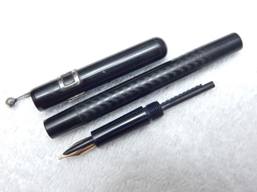 LOT# 108E. VTG MABIE TODD SWAN 1500 EYEDROPPER FOUNTAIN PEN. STUB NIB. image 9