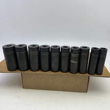 Vtg Snap-on Gts 10pc Deep 6 Pt Socket Set 12 Drive Non Impact 58 To 1-14 Vtg Snap-on Gts 10pc Deep 6 Pt Socket Set 12 Drive Non Impact 58 To 1-14