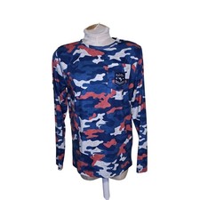 Salt Life Youth fishing Camo Performance Long Sleeve Shirt UVapor Size XL