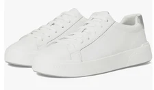 New Vionic Womens Colbie Slip On Walking Shoes Sneakers White Leather Sz 6 M