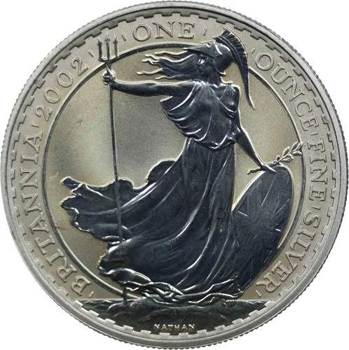 2002 Silver Britannia 1 oz — photo from the most recent tracked eBay sale