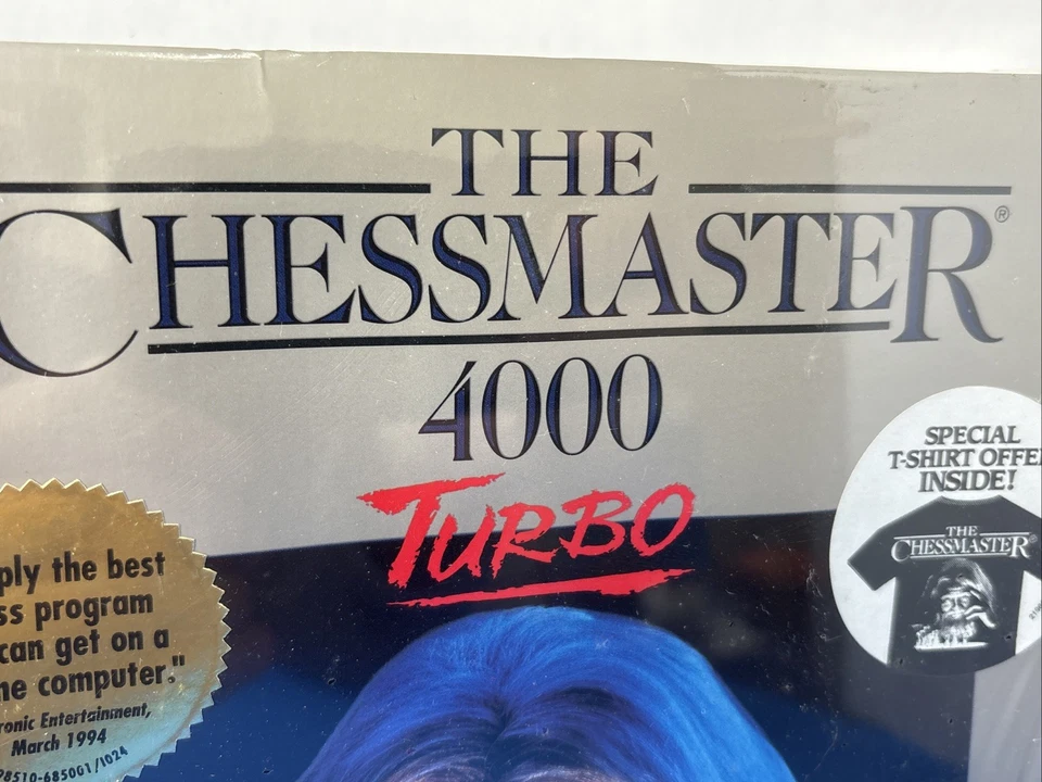 Chessmaster 4000 Turbo PC Game (1993) - FACTORY SEALED BIG BOX PC IBM - Image 3 of 4