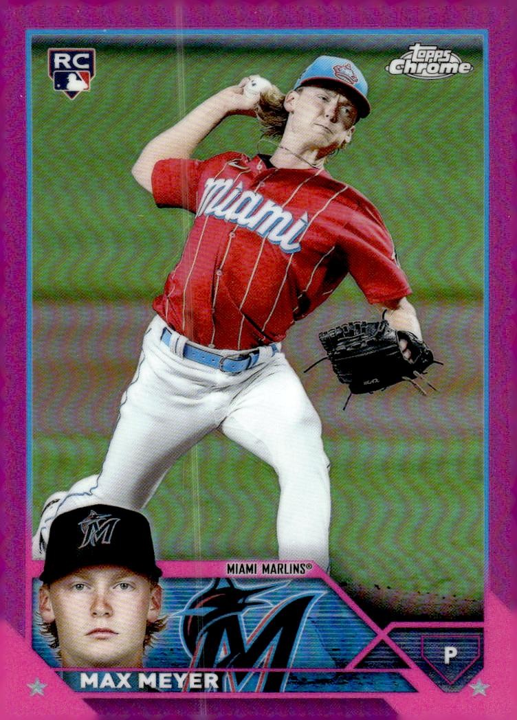 2023 Topps Chrome #104 Max Meyer Pink Refractors