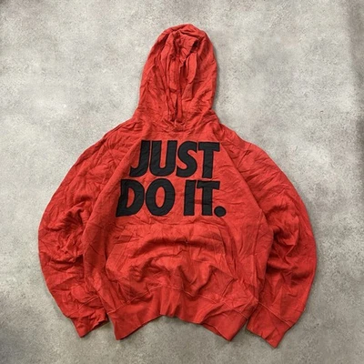Sweat à capuche Nike homme moyen Just Do It graphique, rouge - Photo 1/4