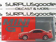 2025 Mini-GT Overseas Box Ed: Active Red NISSAN SKYLINE GT-R (R34) V-Spec #796