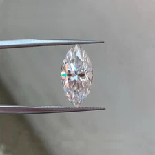 0.5-30ct D VVS1 Marquise Cut Loose Moissanite Diamond Stone Real Gemstones W/GRA