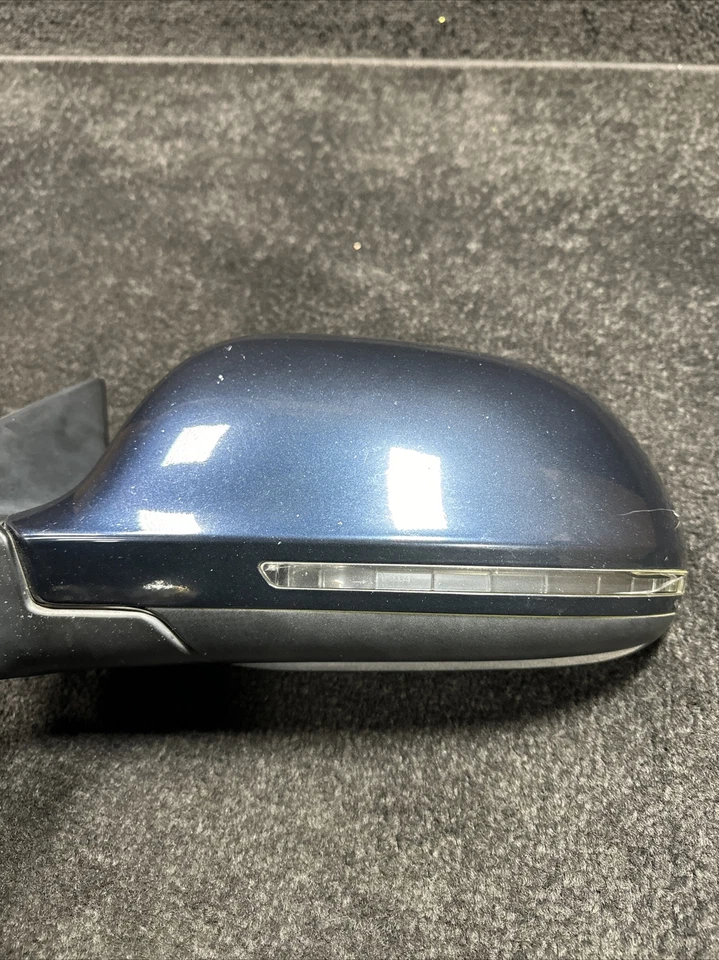 Левостороннее дверное зеркало 2009 Audi A5 с памятью и BSM от оригинального производителя синее - Изображение 3 из 4