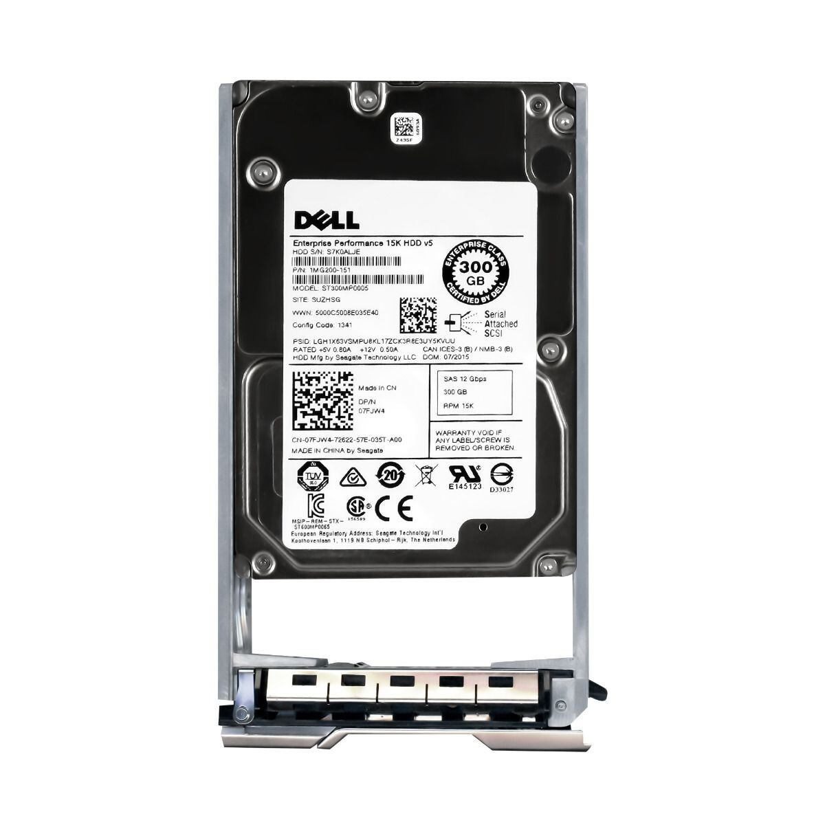 Dell 07FJW4 300GB 15K SAS 12Gbps 2.5