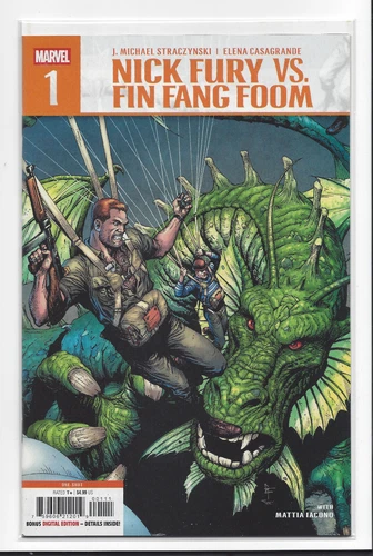 Nick Fury Vs Fin Fang Foom #1 A Gary Frank Cover 1st Print NM Marvel Comics 2025