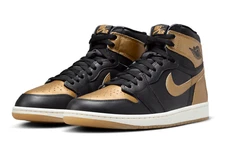 Nike Air Jordan 1 High OG Black Metallic Gold DZ5485-071 Men’s Shoes NEW