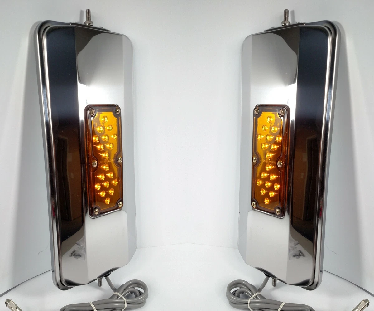 124-6364LED 16" × 7" West Coast Stainless Steel Mirror Heated / Lit With L.E.D. Marker Light 124-6364LED - Jetco - Foto 10