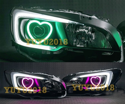 BT App Dynamic Flow RGB Heart Halo Ring DreamColor Devil Demon Angel Eye DRL DIY - Picture 21 of 48