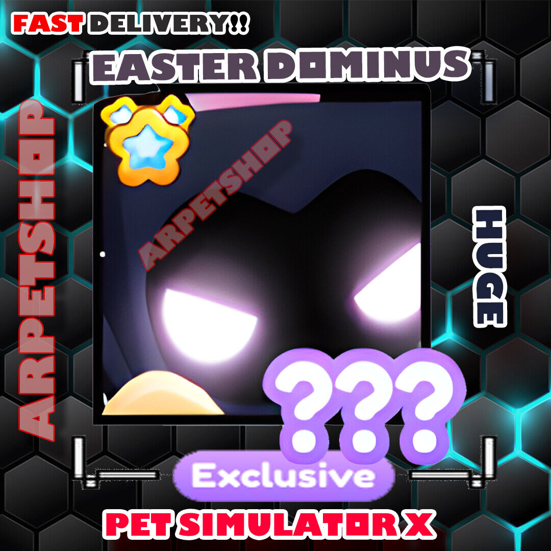 Shiny Huge Easter Dominus ▪️UNTRANSFERRED▪️ Roblox Pet Simulator X +5  BILL💎