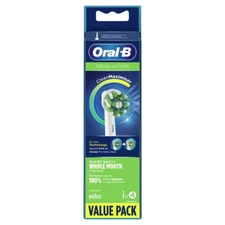 Oral-B Replacement Toothbrush Head Cross Action White, 4 Count