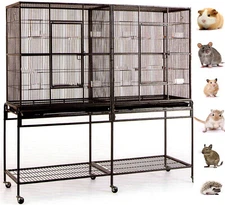 XLARGE Double Critter Cage For GuineaPig Chinchilla Ferret SugarGlider Rat Mice 